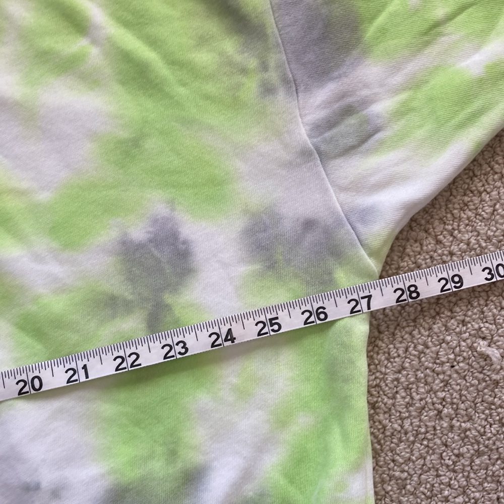 NEW Free People A Cut Above Oversized Crew Neck Sweatshirt Citron Grey XS NWT - Picture 7 of 11